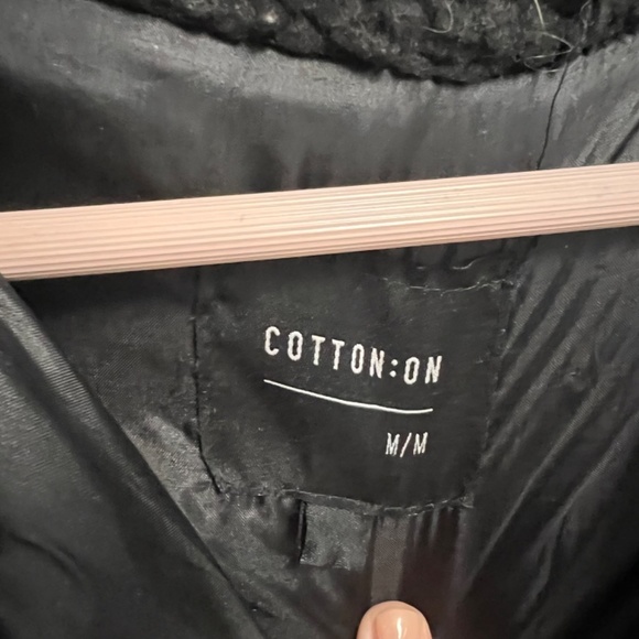 Cotton on black Sherpa jacket - Picture 2 of 4